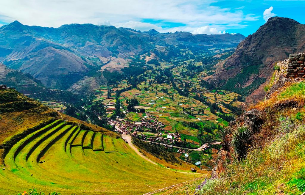 Grande Vale Sagrado do Inca no Peru.