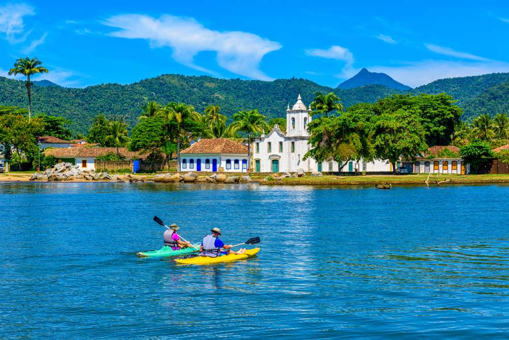 Centro histórico de Paraty, Rio de Janeiro, Brasil. Paraty é um município colonial português preservado e imperial brasileiro.