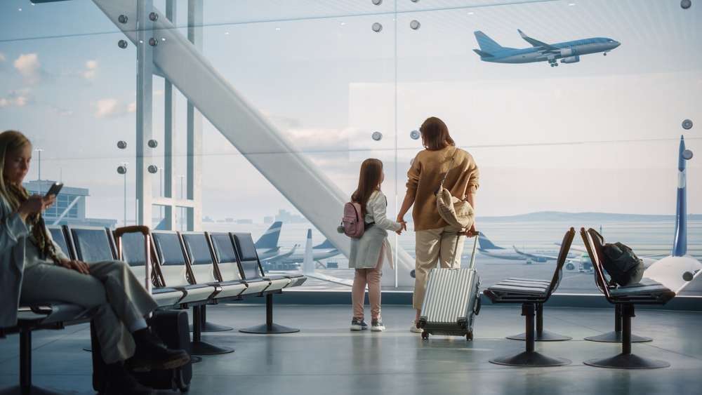 Terminal do aeroporto.
