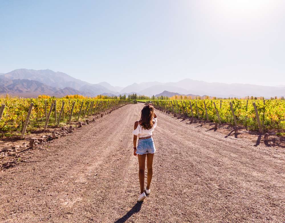  Perspectiva, objetivo, ar livre, natureza, conceitos de viagem. Mendoza, Argentina