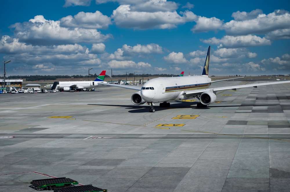 Aeroporto em Joanesburgo, África do Sul.