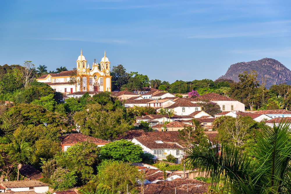 Igreja Matriz de Santo Antônio, templo católico e ponto turístico do Centro Histórico de Tiradentes