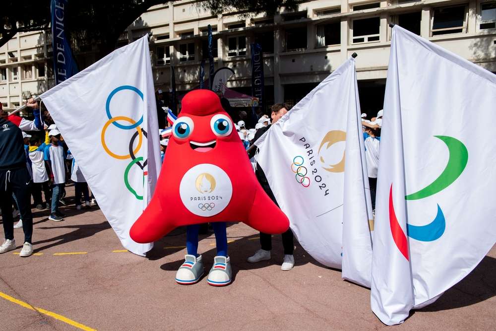 Phryges, mascote oficial dos Jogos Olímpicos Paris 2024.