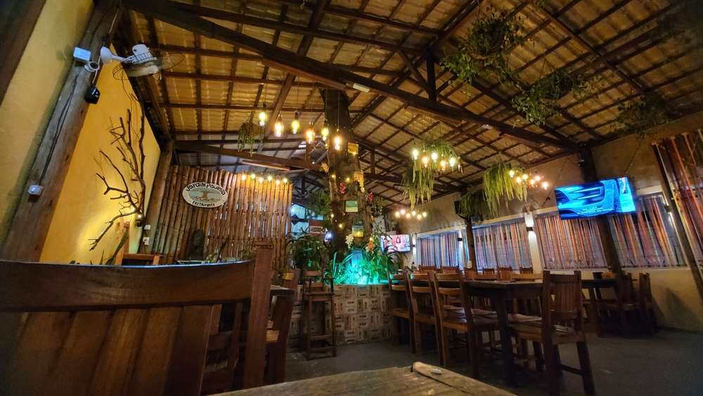 Restaurante ponto turístico em Arraial d'ajuda, Bahia, Brasil.