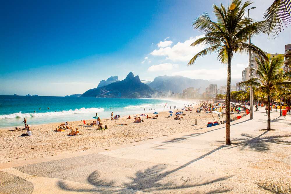 Praia de Ipanema no Rio de Janeiro. Brasil.