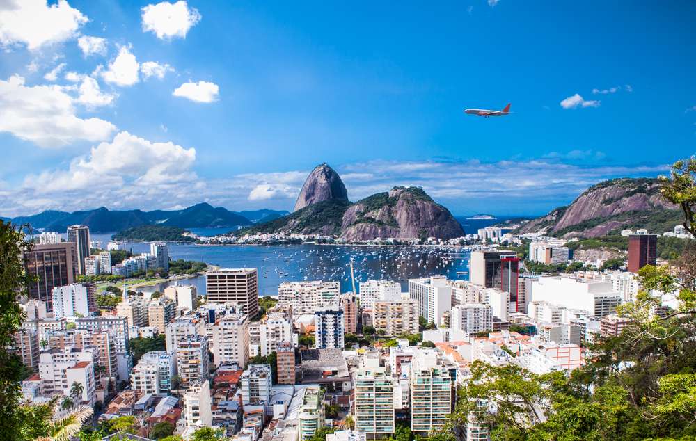 Vista panorâmica do Rio de Janeiro e do Pão de Açúcar