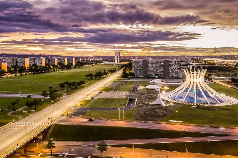Catedral Metropolitana Nossa Senhora Aparecida no Distrito Federal, Brasília.