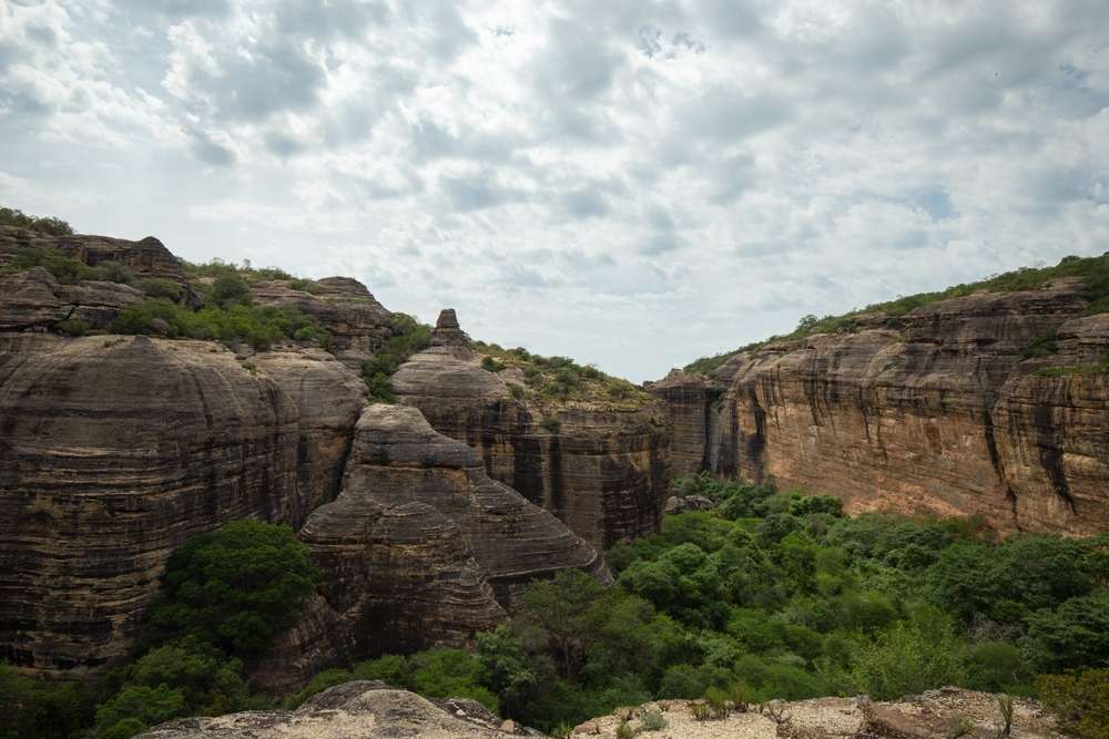 Paisagem encontrada dentro do Parque Nacional Serra da Capivara, Piaui, Brasil.