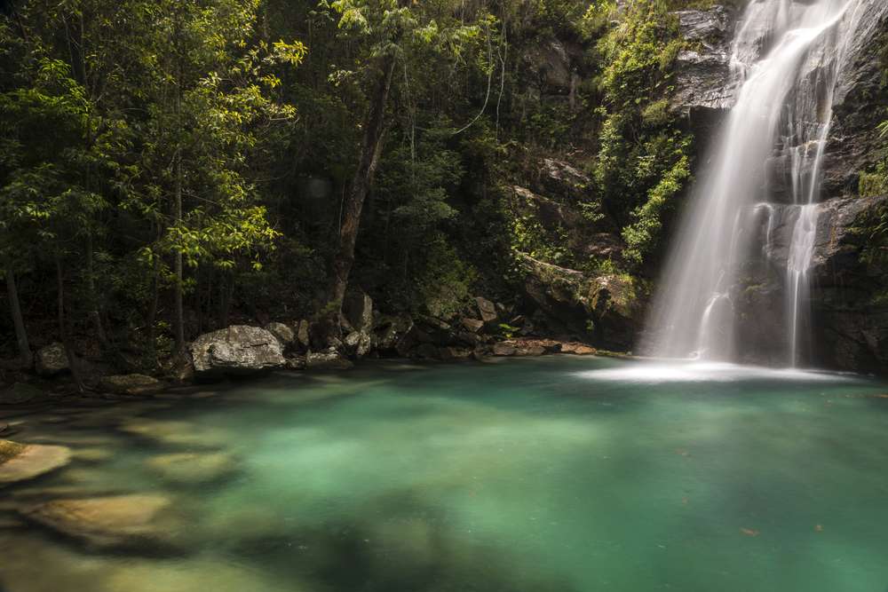 Cachoeira no Parque Nacional da Chapada dos Veadeiros - Brasil