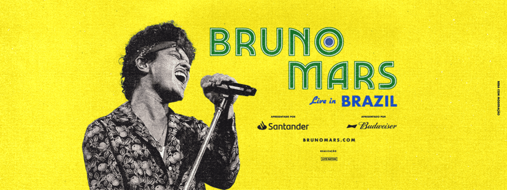 Bruno Mars no Brasil.