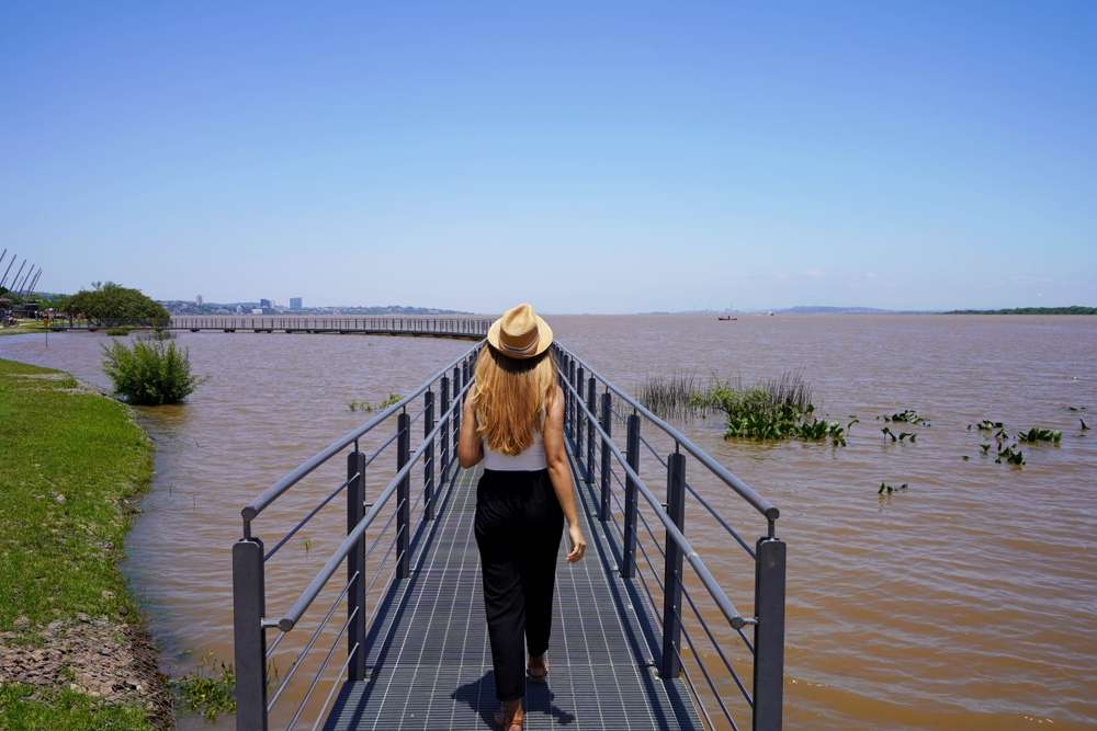 Orla do Guaíba, Porto Alegre, Rio Grande do Sul.