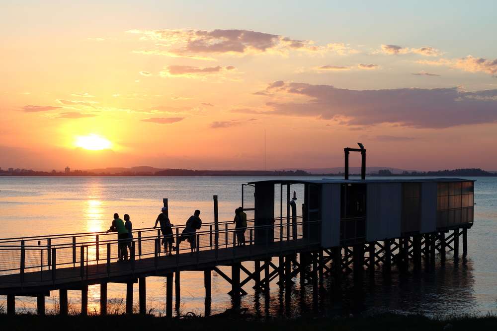 Pôr do sol em Porto Alegre - RS.