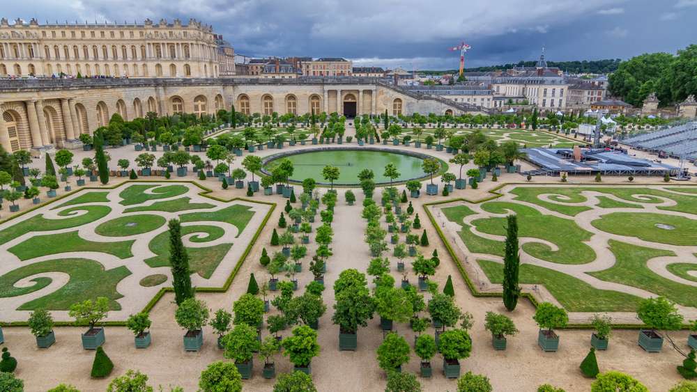 O Palácio de Versalhes. Paris, França.