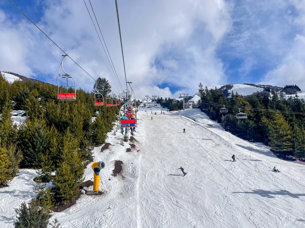 Pista de esqui no Cerro Catedral, Bariloche, Argentina.
